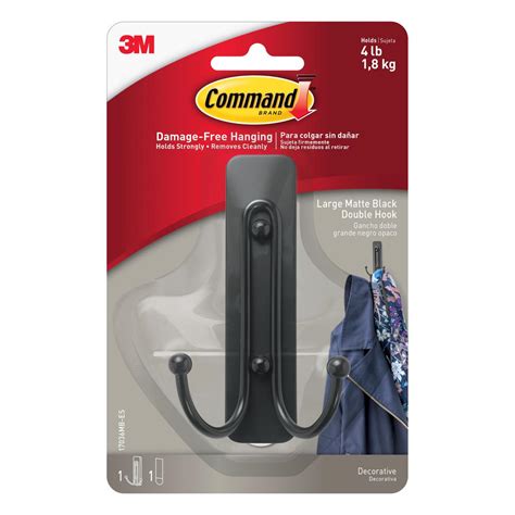 home depot black hooks|black adhesive hooks.